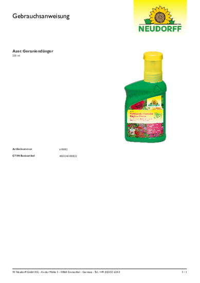 Azet Fertilizante Floración líquido Gebrauchsanweisung