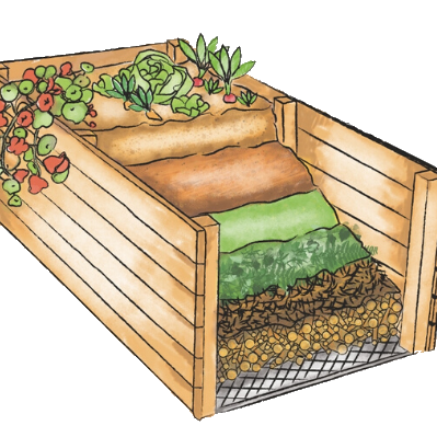 Esquema de la construcción de una mesa de cultivo