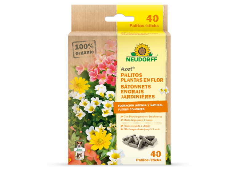 AZET PALITOS FERTILIZANTES PLANTASEN FLOR